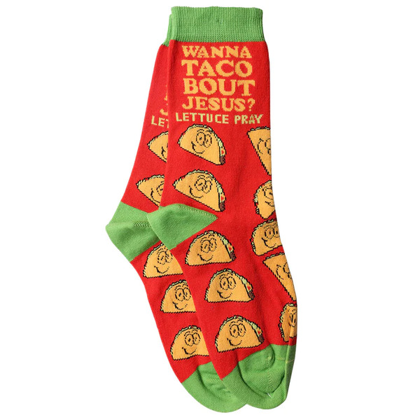 Socks Bless My Sole Wanna Taco Bout Jesus