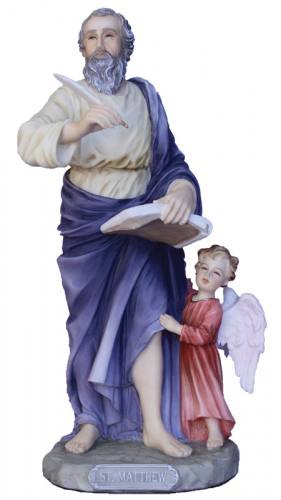 Statue St. Matthew 8 inch Resin Hand Painted