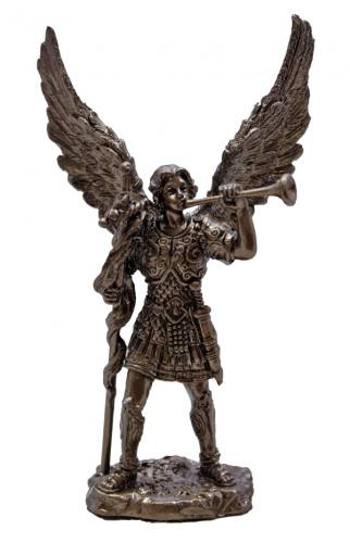 Statue St. Gabriel the Archangel 4 Inch Resin Bronze