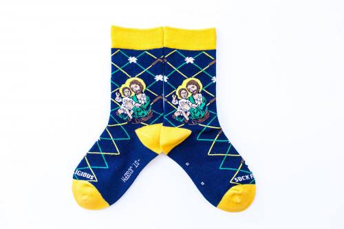 Sock Religious St Joseph Socks Kids Cotton Nylon Spandex