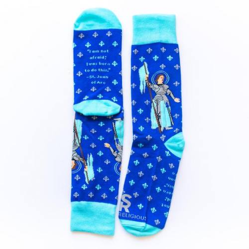 Sock Religious St. Joan of Arc Socks Adult Cotton Nylon Spande