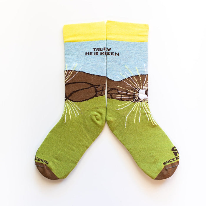 Sock Religious Empty Tomb Adult Cotton Nylon Spandex