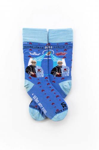 Sock Religious St. Max Kolbe Socks Adult Cotton Nylon Spandex