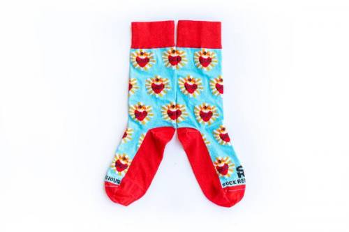 Sock Religious Sacred Heart Socks Adult Cotton Nylon Spandex