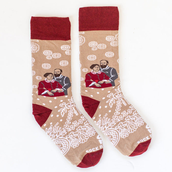 Sock Religious Sts. Louis & Zelie Adult Cotton Nylon Spandex