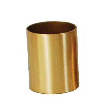 Candle Socket Straight Sides Satin Brass