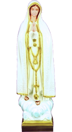 Garden Statue Mary Our Lady Fatima 24 inch Outdoor Vinyl