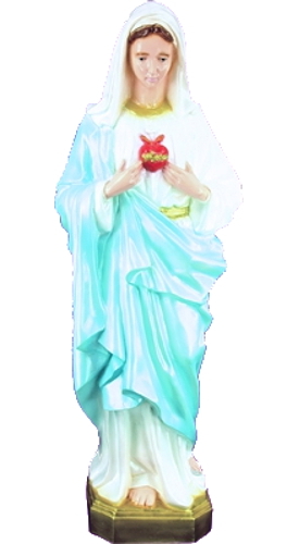 Garden Statue Mary Immaculate Heart 32 inch Outdoor Vinyl