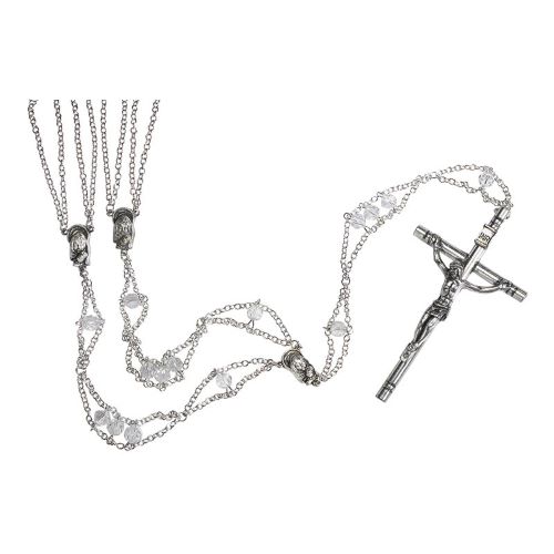 Ladder Lasso Wedding Rosary Austrian Crystal