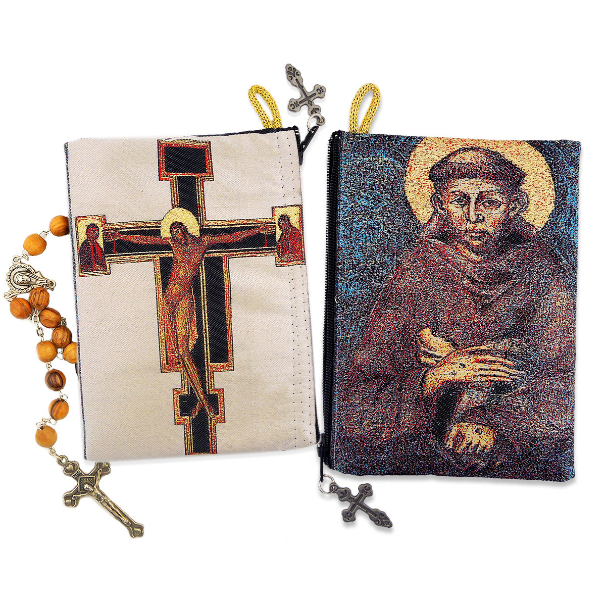 Rosary Case St. Francis 5 3/8 x 4