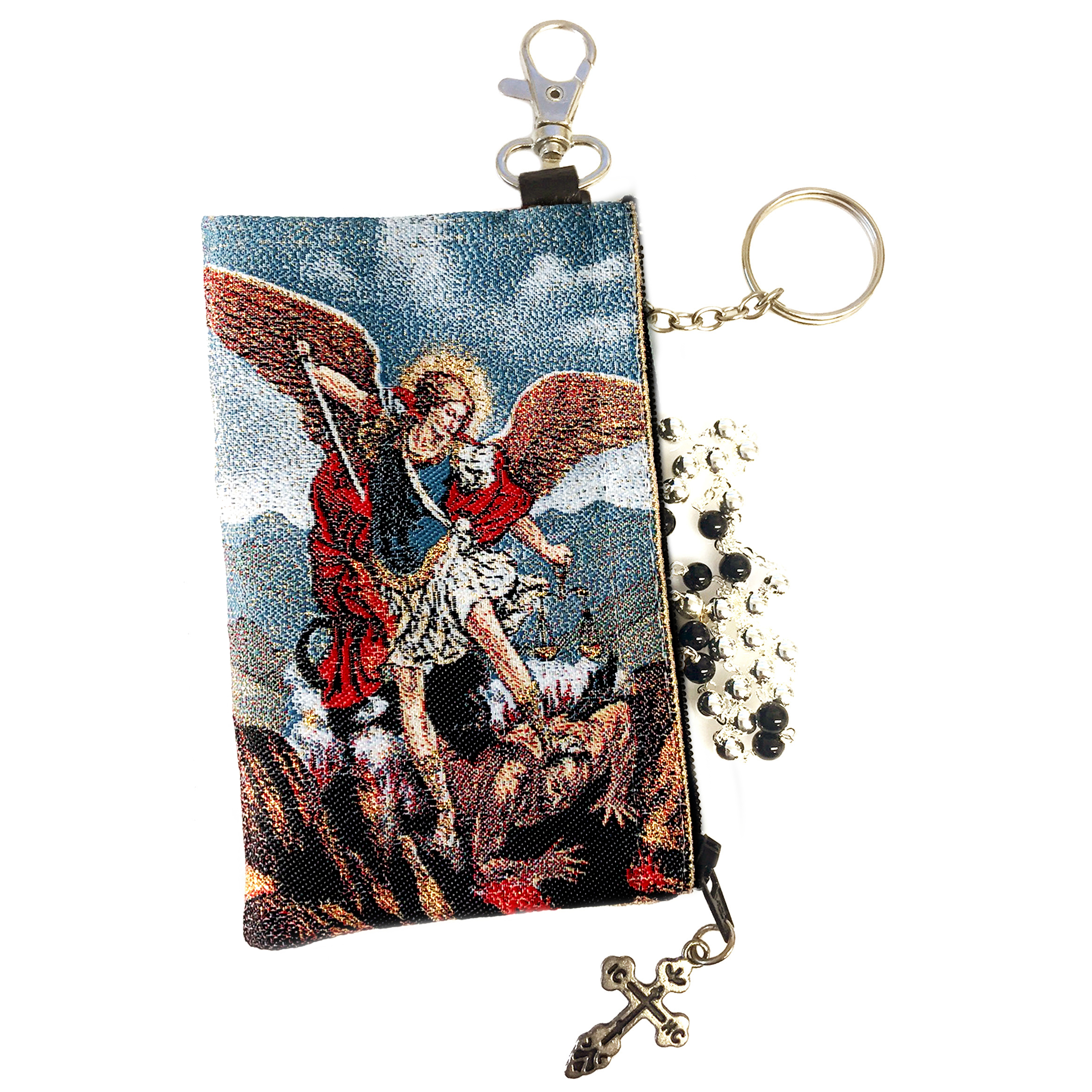 Rosary Case St. Michael 4 3/4 x 2 3/4