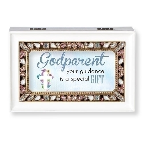 Music Box Godparent White Small