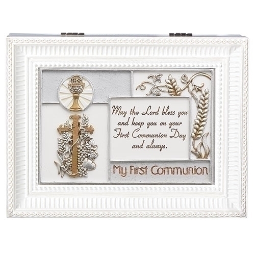 Music Box My First Communion White