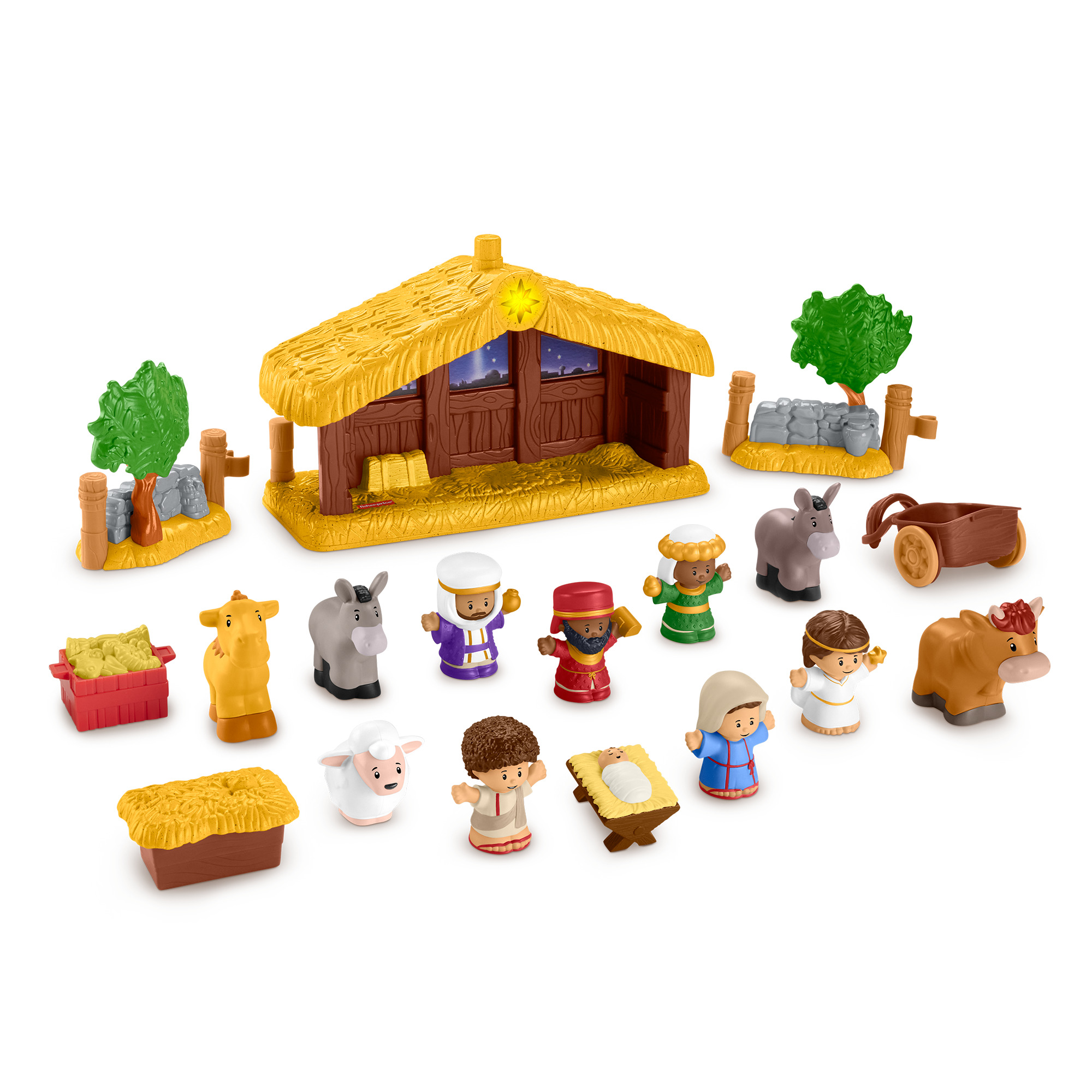 Nativity Little People Deluxe Christmas Story 12 PC