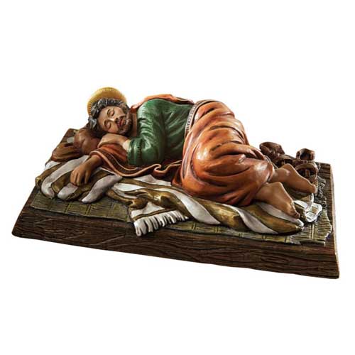 Sleeping St Joseph 6in. Staute