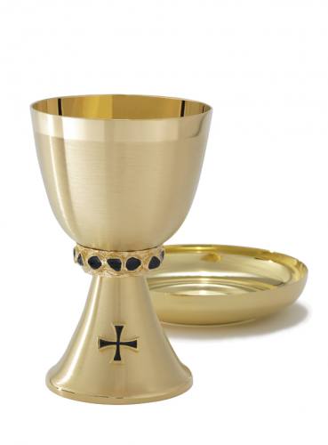 Chalice Paten Set 24 KT Gold Plated A-113G