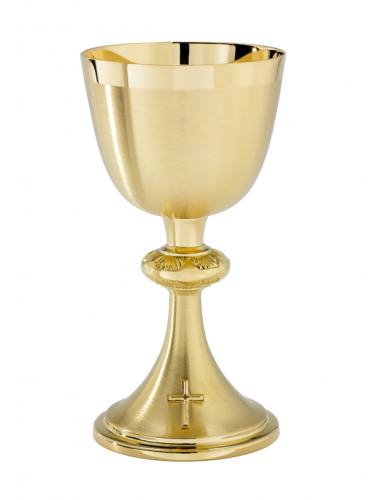 Chalice Paten Set 24 KT Gold Plated A-186G