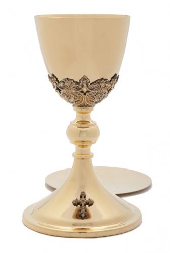 Chalice Paten Set 24 KT Gold Plated A-2004G