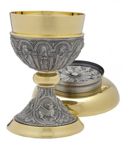 Chalice Paten Set 24 KT Gold Plated A-4133G