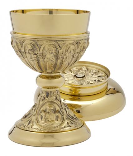 Chalice Paten Set 24 KT Gold Plated A-4136G