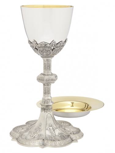 Chalice Paten Set Silver Plated A-8402S