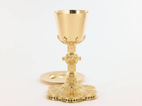 Chalice Paten Set 24 KT Gold Plated A-9782G