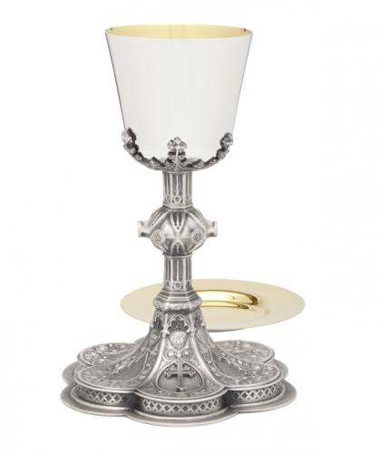 Chalice Paten Set Silver Plated A-9782S
