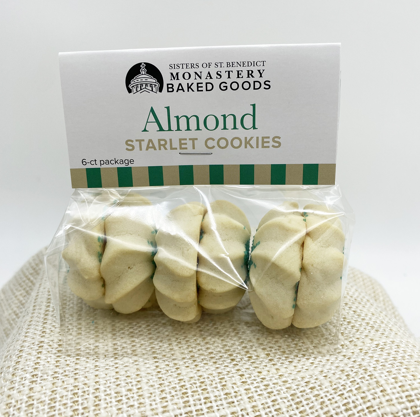 Sisters of St. Benedict Cookies Almond Starlet 6-ct