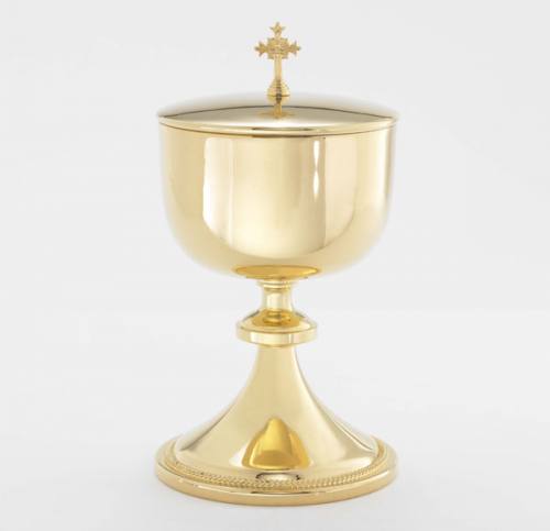 Ciborium 24 KT Gold Plated 300 Host Capacity B-108G