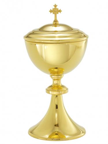 Ciborium 24 KT Gold Plated 175 Host Capacity B-752G