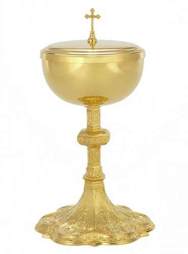 Ciborium 24 KT Gold Plated 225 Host Capacity B-8403G