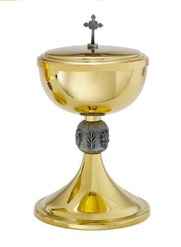 Ciborium 24 KT Gold Plated 225 Host Capacity B-9801G