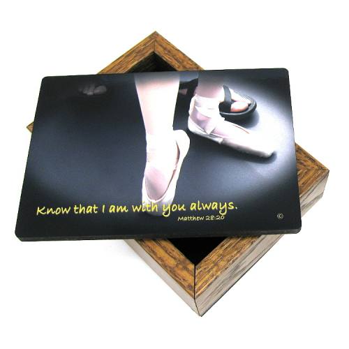 Keepsake Box Sport Ballet Dance Laminated Hardwood