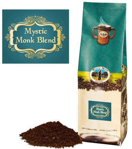 Mystic Monk Coffee Mystic Monk Blend Ground Dark Roast 12 oz.