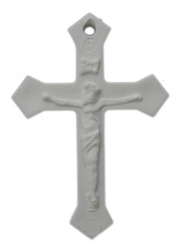 Plastic Crucifixes - 1 Dozen White