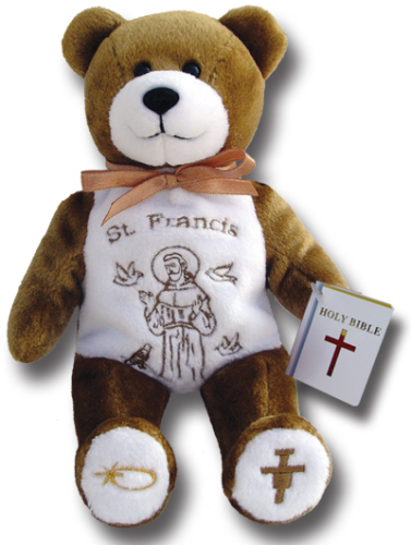 Teddy Bear St. Francis Assisi Holy Bears Plush