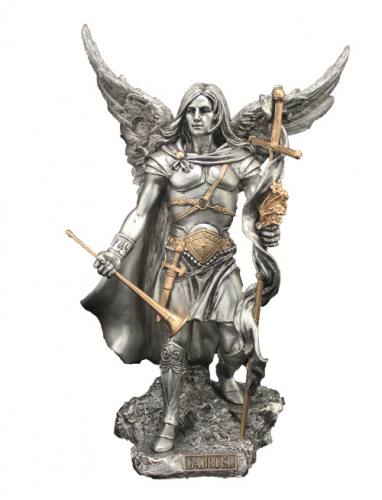 Statue Statue St. Gabriel Archangel 9 Inch Resin Pewter