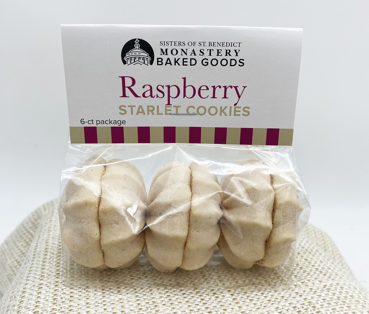 Sisters of St. Benedict Cookies Raspberry Starlet 6-ct