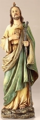 Statue St. Jude Thaddeus 10.5 inch Resin Painted