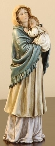 Statue Mary Madonna Streets 9.25 inch Resin Painted