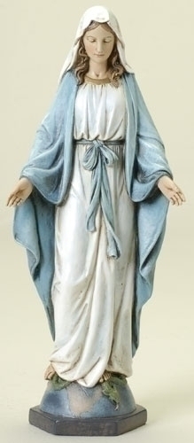 Statue Mary Our Lady Grace 10.5 inch Resin Painted