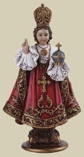 Statue Jesus Infant Child Prague 4 inch Resin Painted