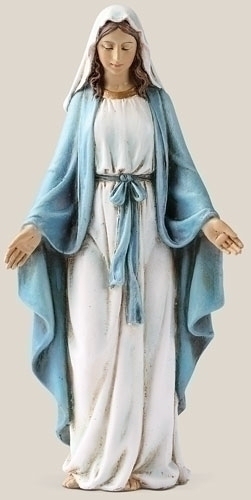 Statue Mary Our Lady of Grace 6 inch Resin Painted