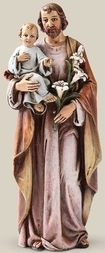 Statue St. Joseph 6.25 inch Resin Painted
